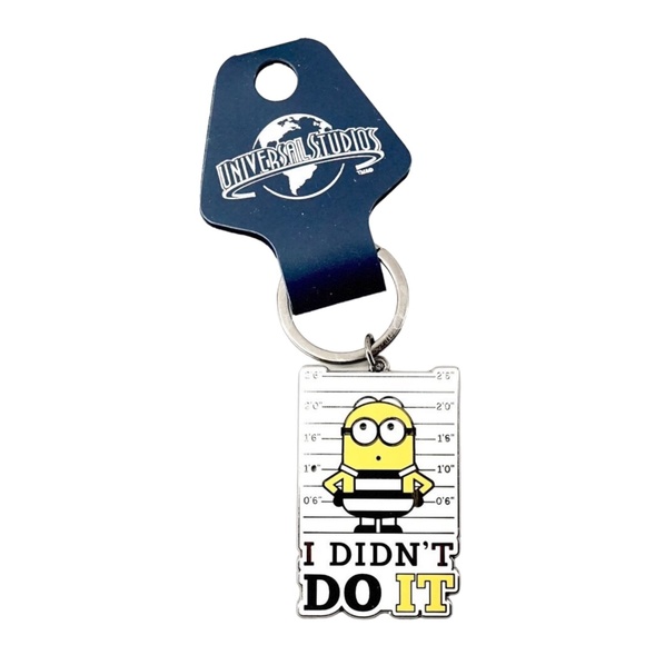 Universal Studios Despicable Me Minions I Didn't Do It Keychain - Picture 1 of 1